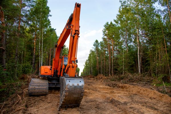 Backhoe Land Clearing in Lake City